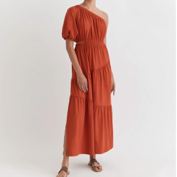 Cuyana Gathered One Shoulder Dress - Picture 5 of 5